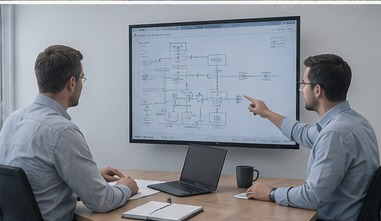 engineers-reviewing-process-diagram-hmi