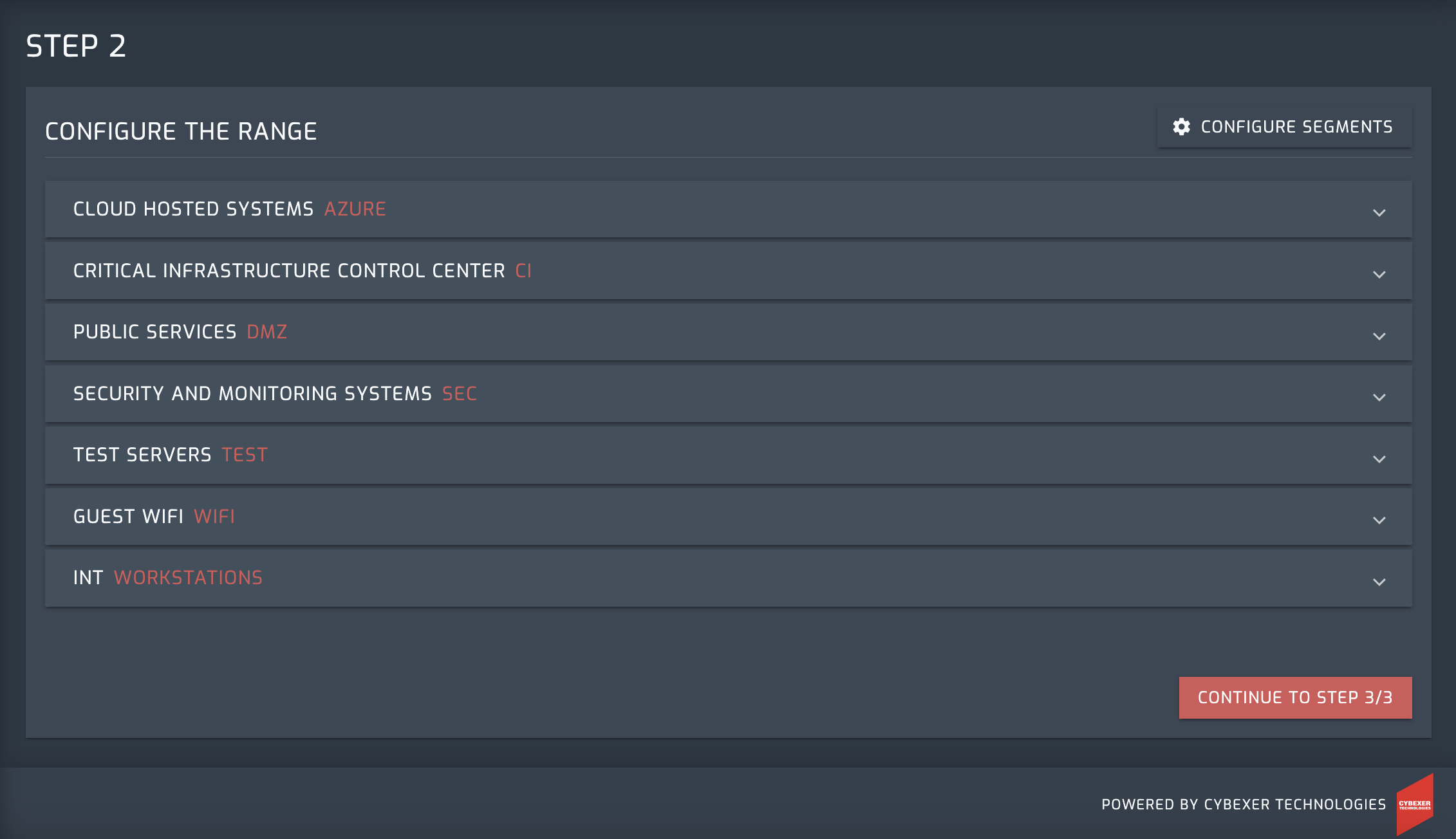 Digital Twin configurator page 2